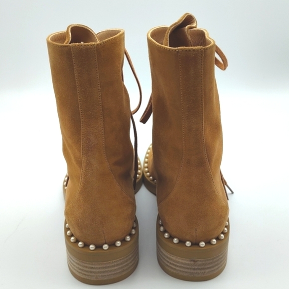 NEW STUART WEITZMAN SONDRA ANKLE BOOT IN TAN 🤎 SIZE 5  $782 - Picture 6 of 15